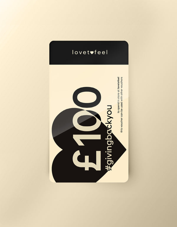 Lovetofeel £100 E-Gift Card + £5 bonus (limited time only)
