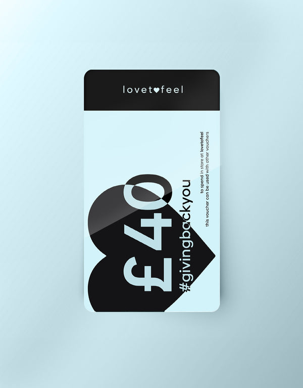 Lovetofeel £40 E-Gift Card + £5 bonus (limited time only)